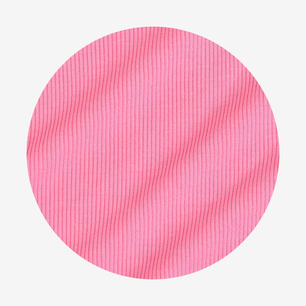 Aurora Pink Women's Premium Knit Rib Scallop Cami
