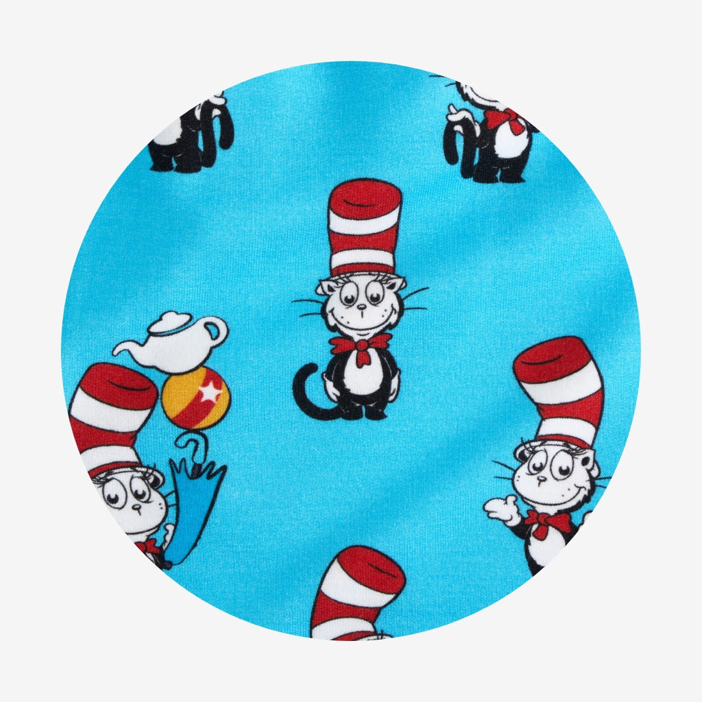 Dr. Seuss Cat in the Hat Women's French Terry Ruffled Shorts