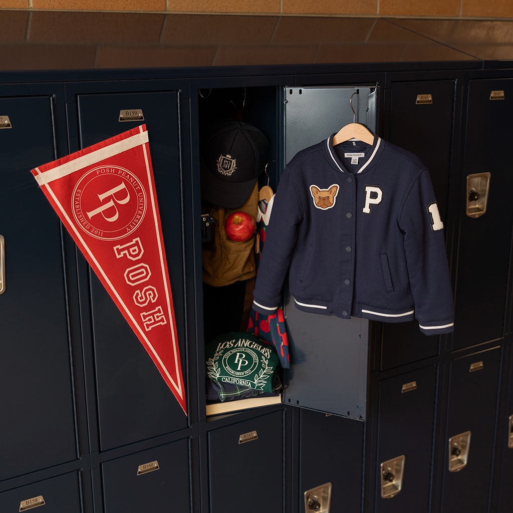 Varsity Navy Fleece Varsity Jacket