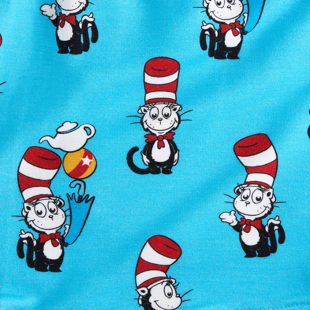 Dr. Seuss Cat in the Hat Women's French Terry Ruffled Shorts