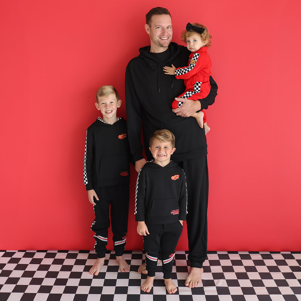 Disney Lightning McQueen 95 Men's Fleece Racing Hoodie