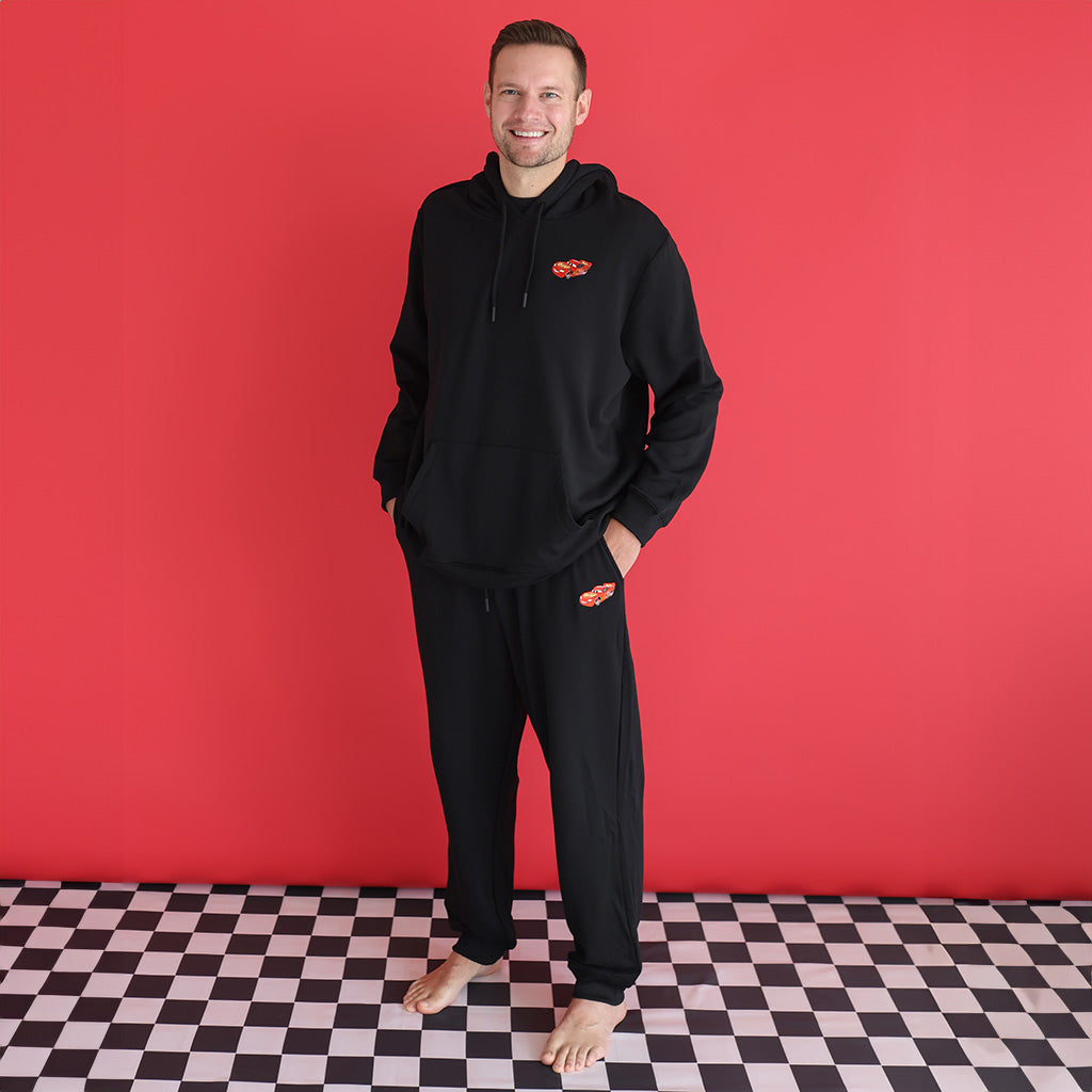 Disney Lightning McQueen 95 Men's Fleece Racing Hoodie