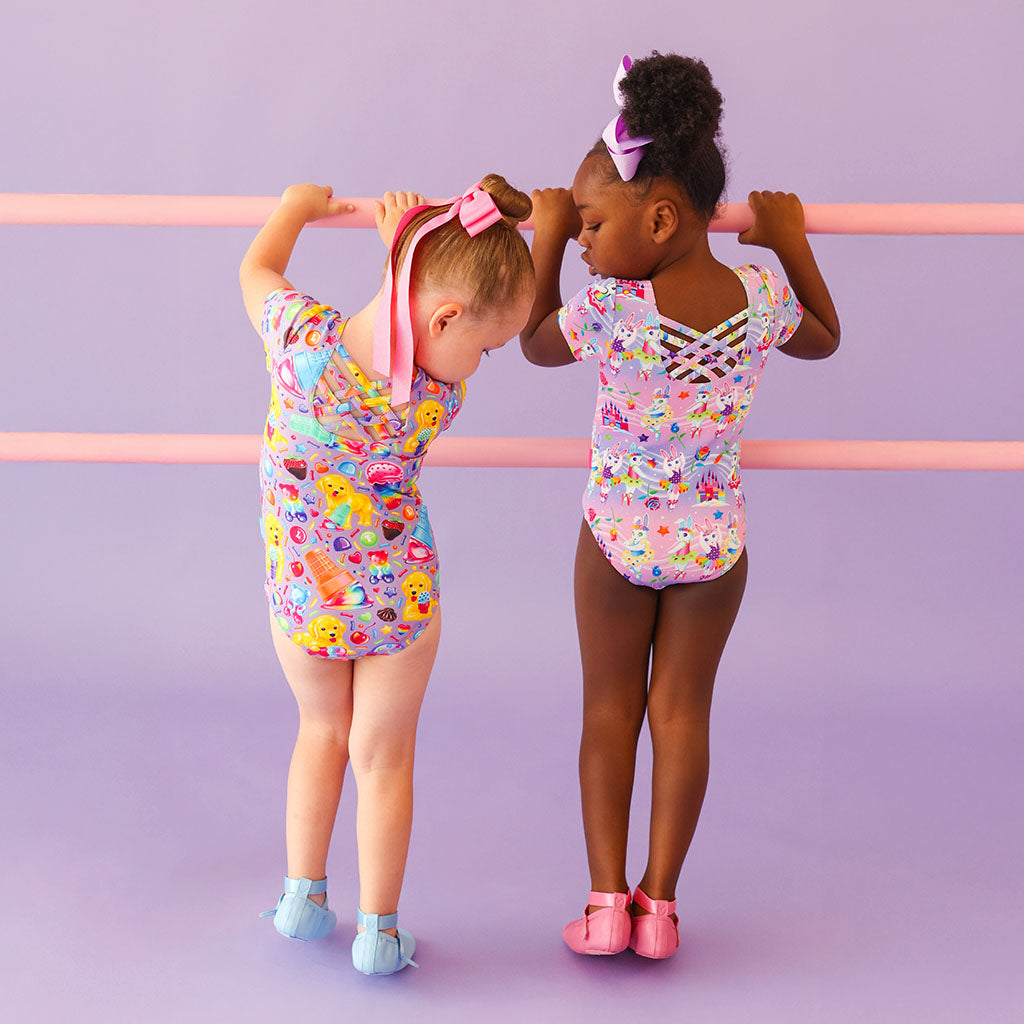 Lisa Frank® Ballerina Bunnies Criss-Cross Leotard