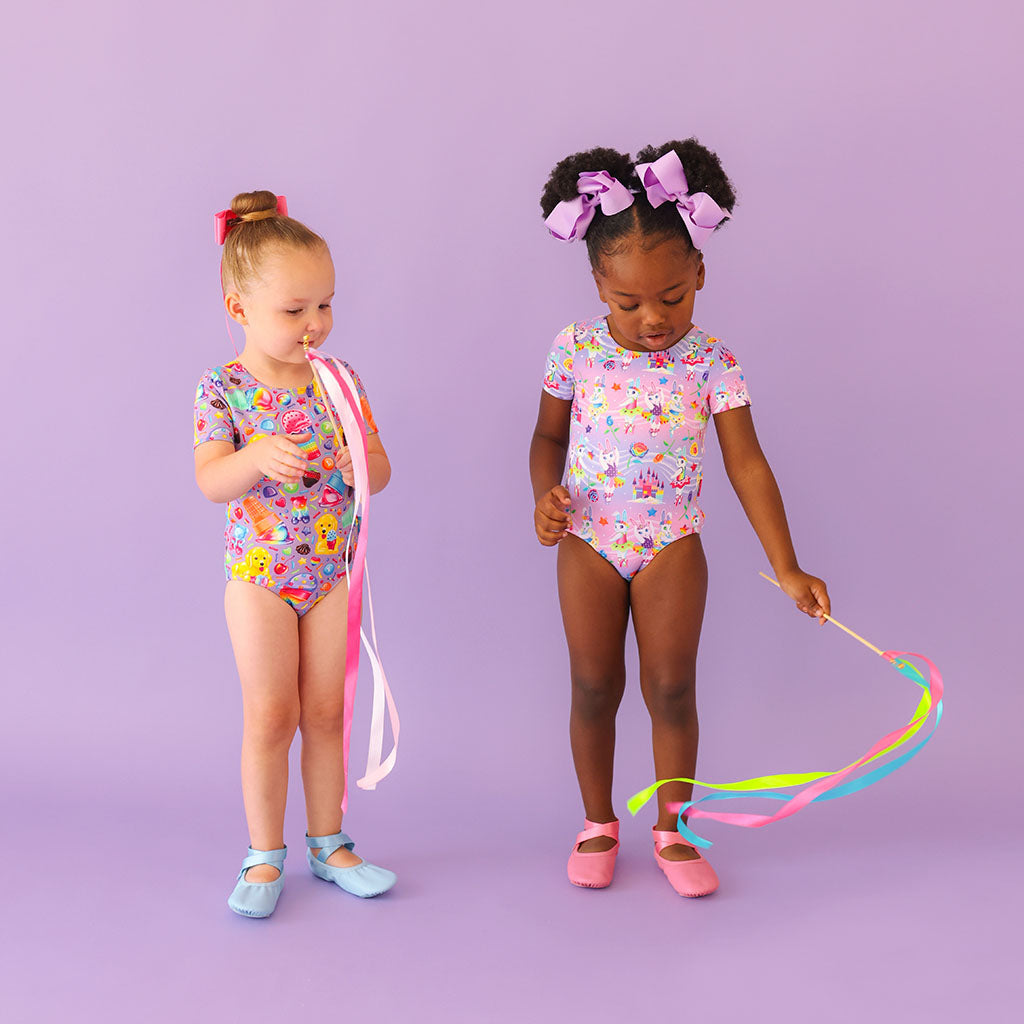 Lisa Frank® Ballerina Bunnies Criss-Cross Leotard