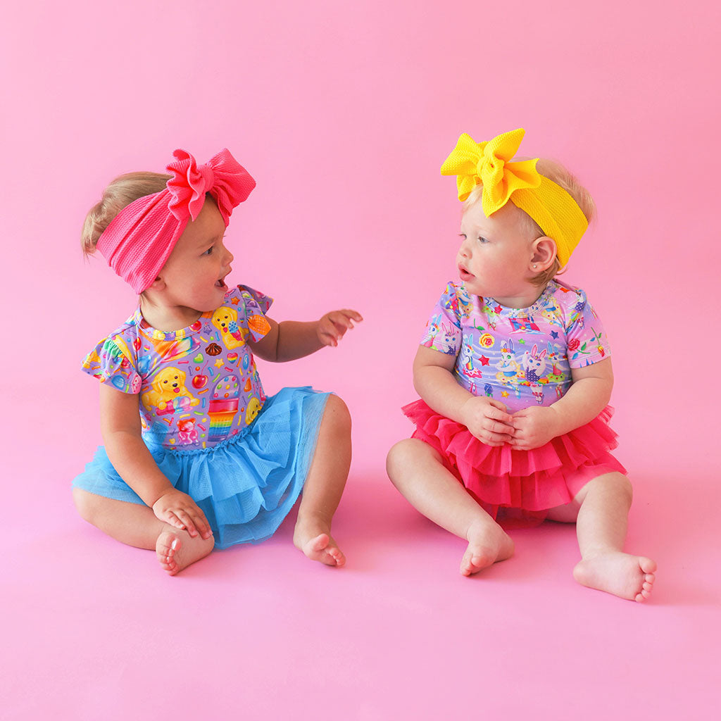 Lisa Frank® Ballerina Bunnies Tulle Skirt Bodysuit Dress