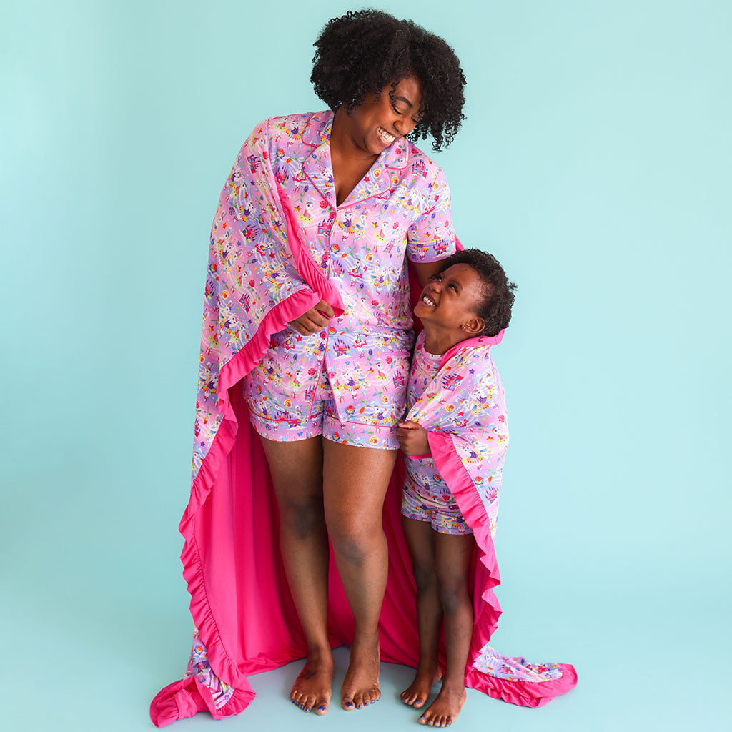 Lisa Frank® Ballerina Bunnies Women's Luxe Pajama Short Set