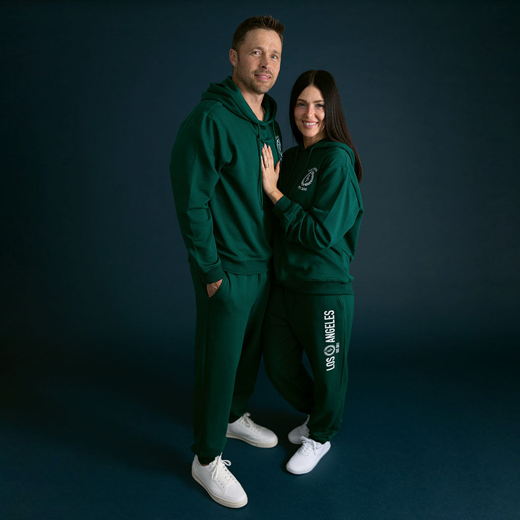 Varsity Green Adult Fleece Hoodie