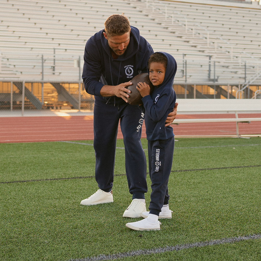 Varsity Navy Fleece Hoodie