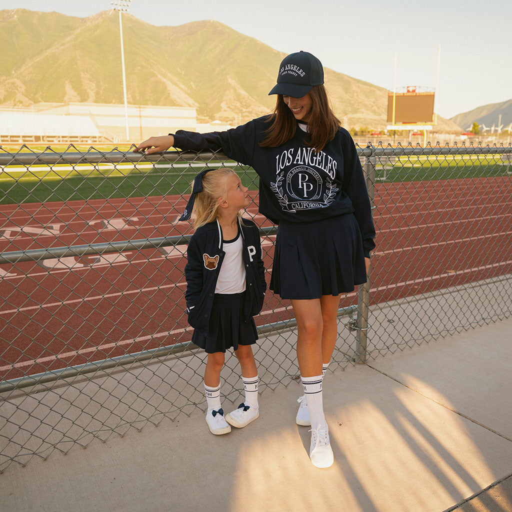 Varsity Navy Fleece Varsity Jacket