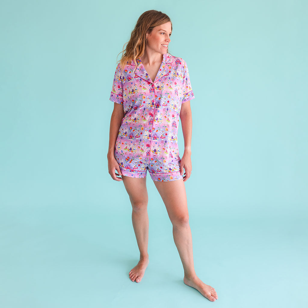 Lisa Frank® Ballerina Bunnies Women's Luxe Pajama Short Set