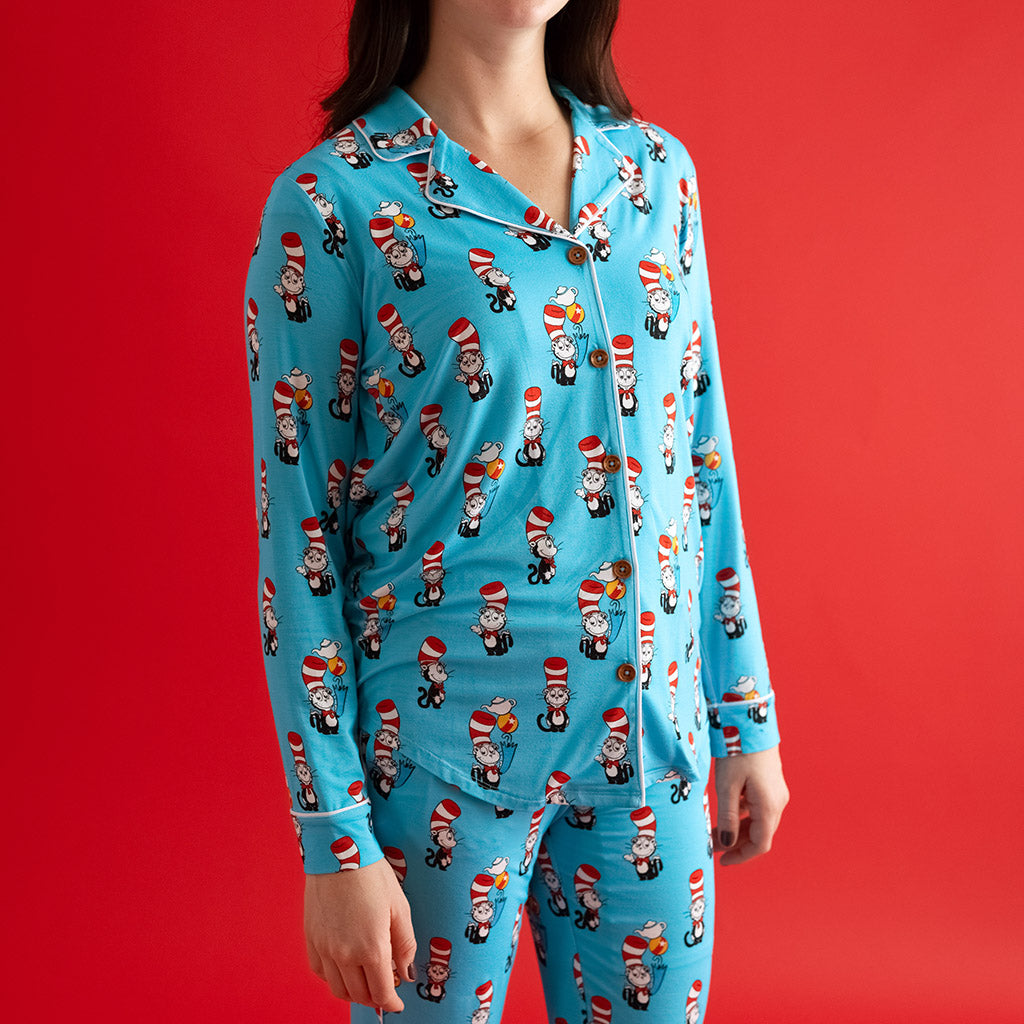 Dr. Seuss Cat in the Hat Women's Luxe Pajama Pant Set