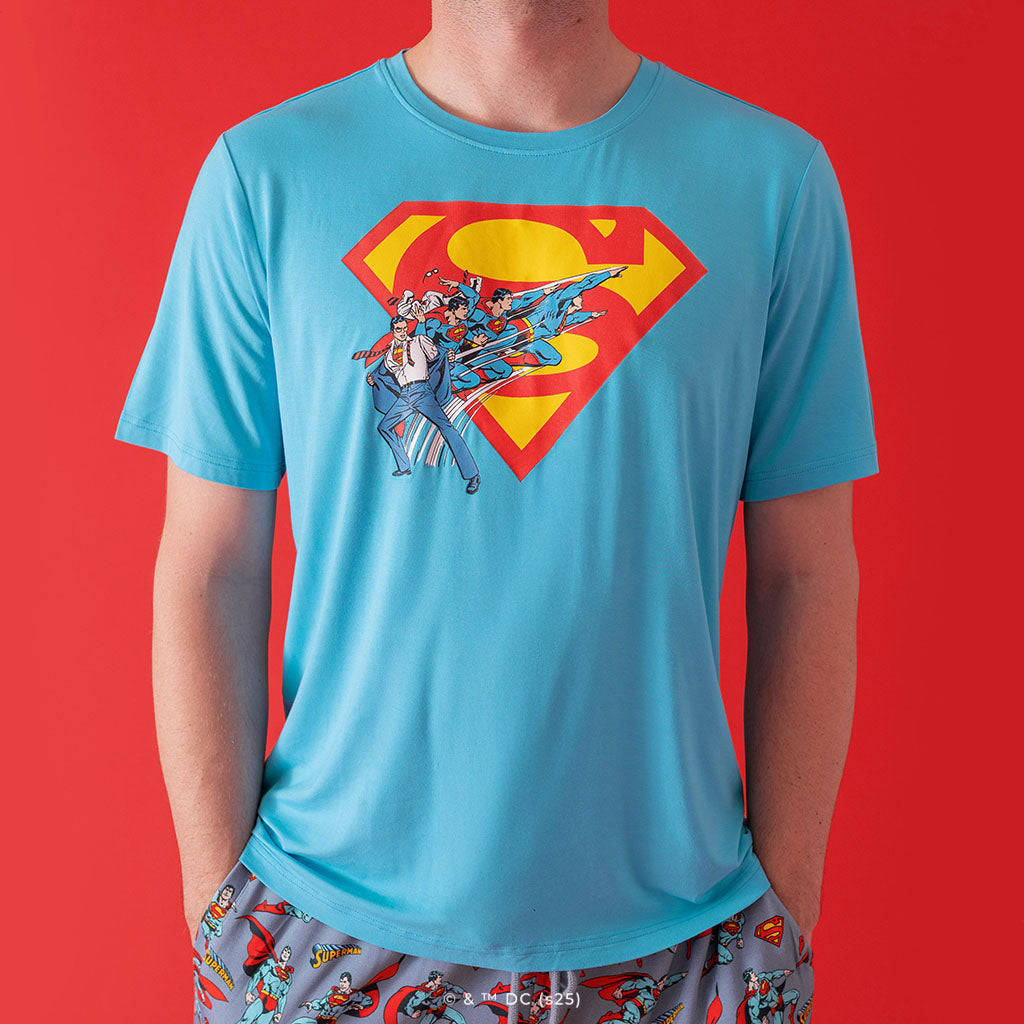 Comic Superman Men's Classic Graphic Tee