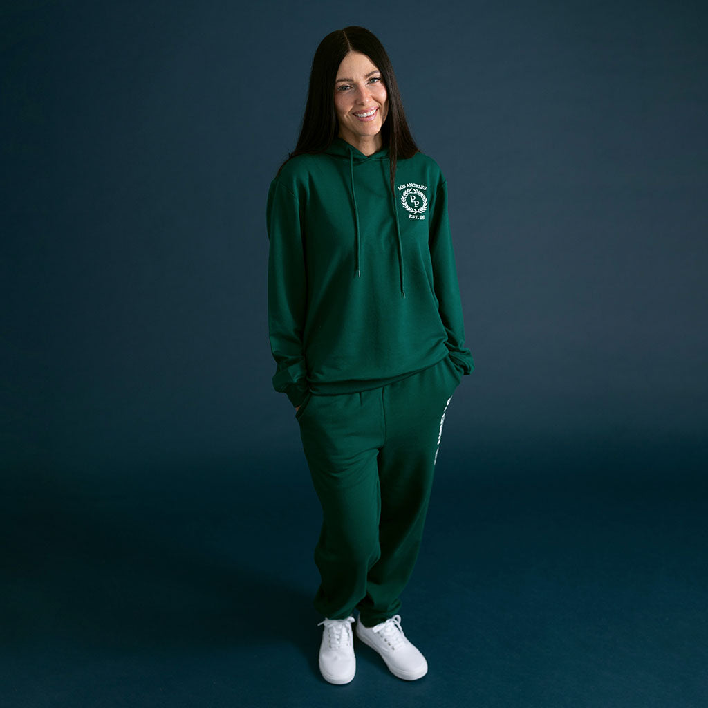 Varsity Green Adult Fleece Hoodie