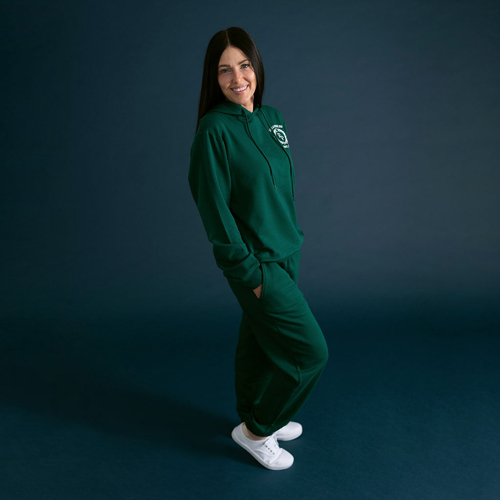 Varsity Green Adult Fleece Hoodie