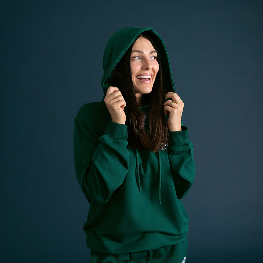 Varsity Green Adult Fleece Hoodie