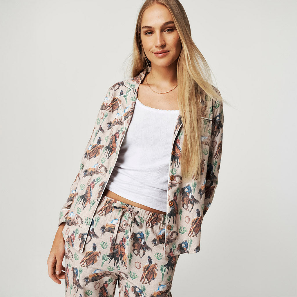 Clint Women's Flannelette Pajama Set