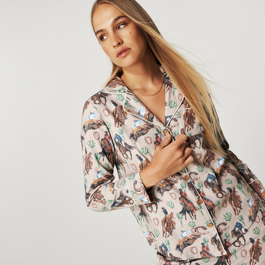 Clint Women's Flannelette Pajama Set