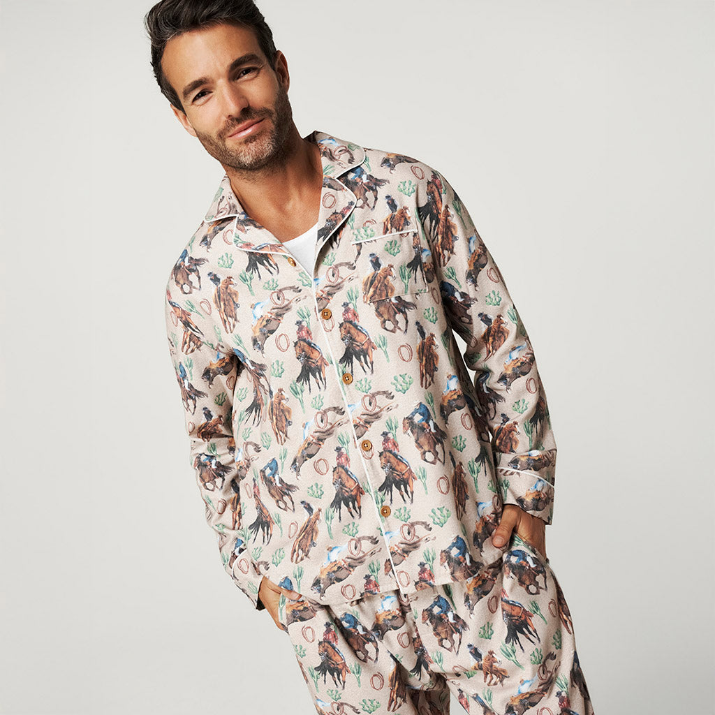 Clint Men's Flannelette Pajama Set