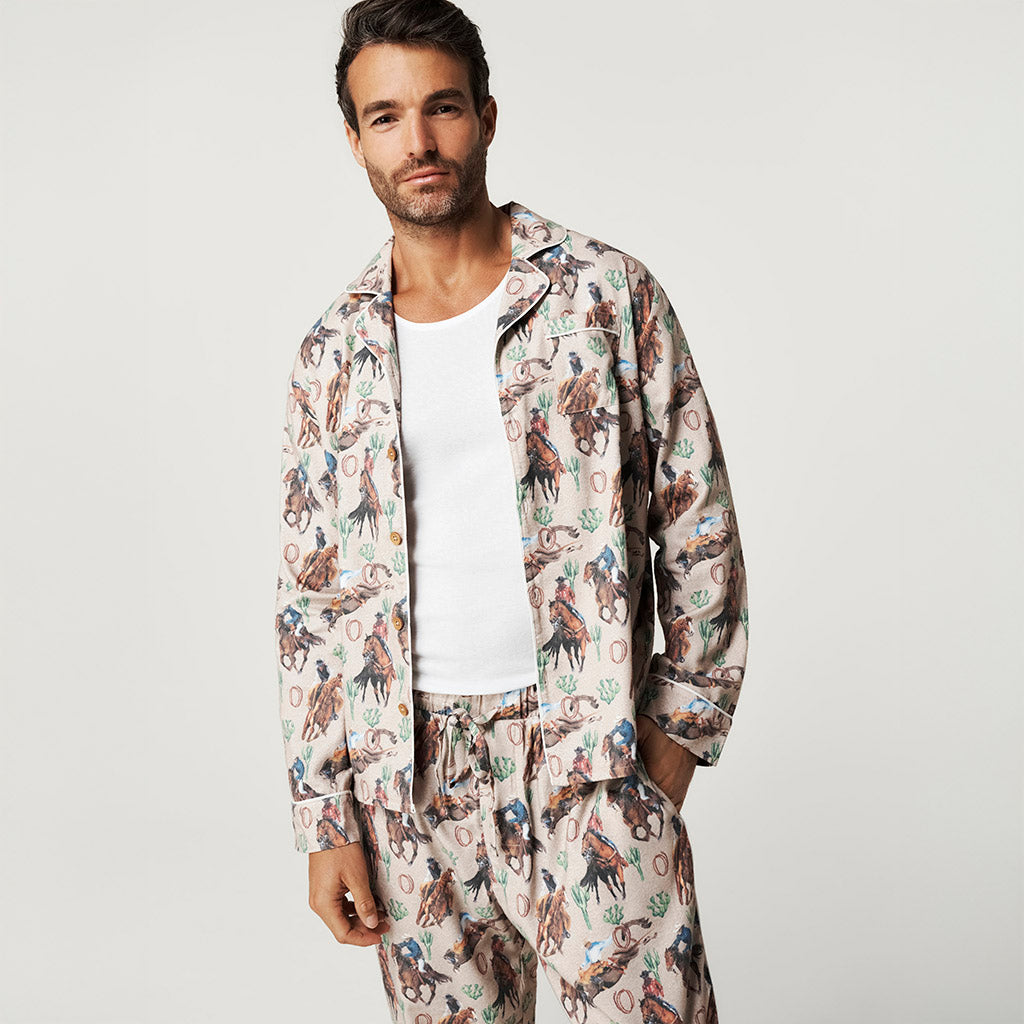 Clint Men's Flannelette Pajama Set