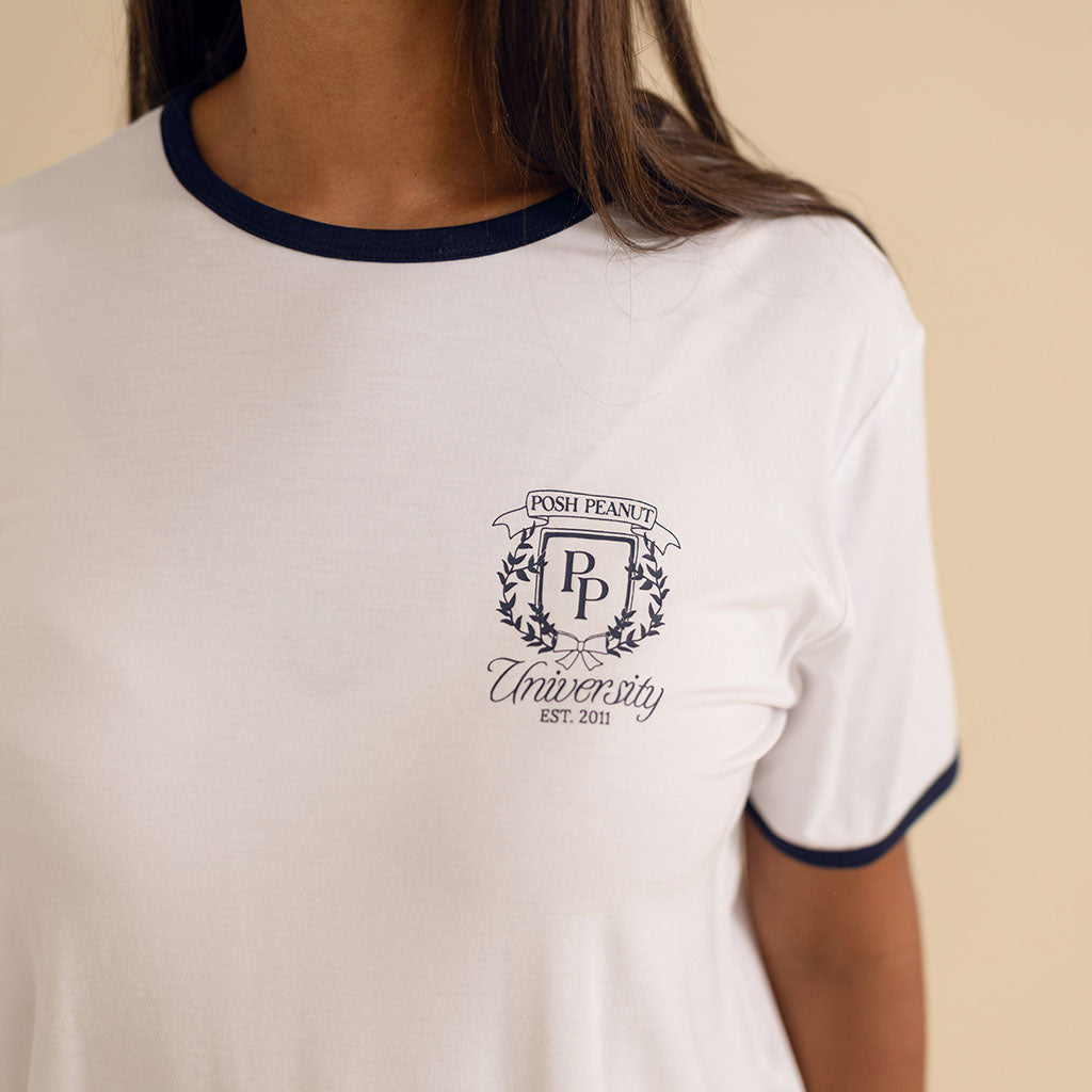 Varsity Navy Women's Varsity Tee