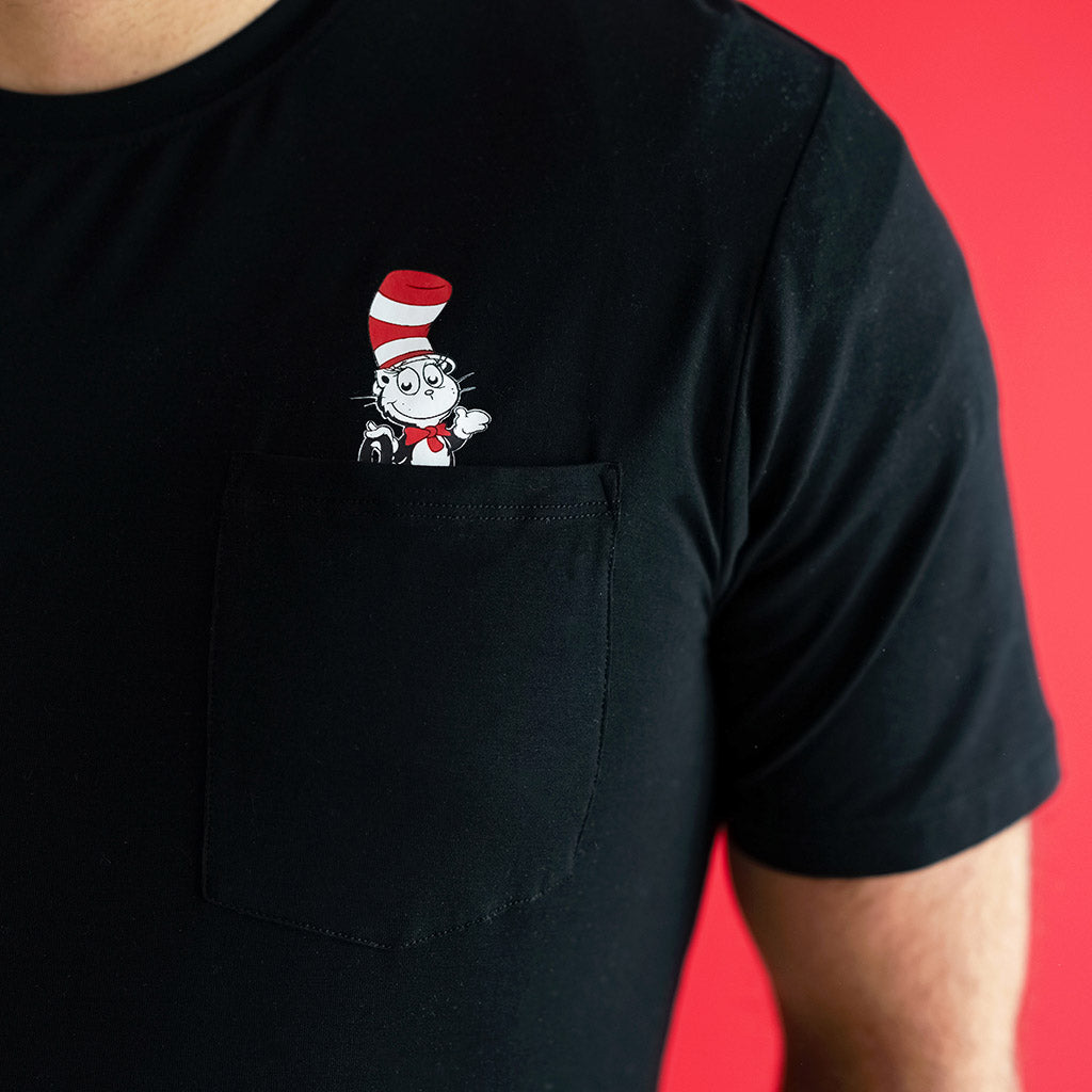 Dr. Seuss Cat in the Hat Men's Pocket Tee