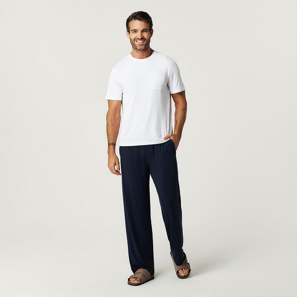 Men's White Pocket Tee