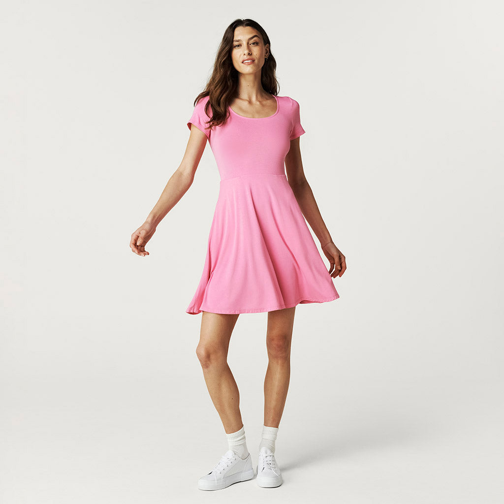 Cruisin' Pink Women's Scoop Short Dress