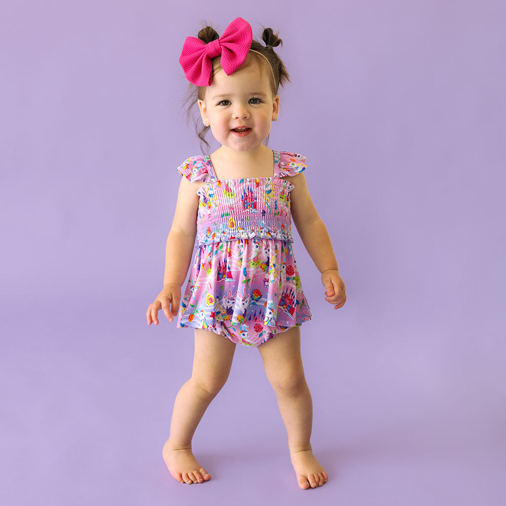 Lisa Frank® Ballerina Bunnies Smocked Babydoll Bummie Set