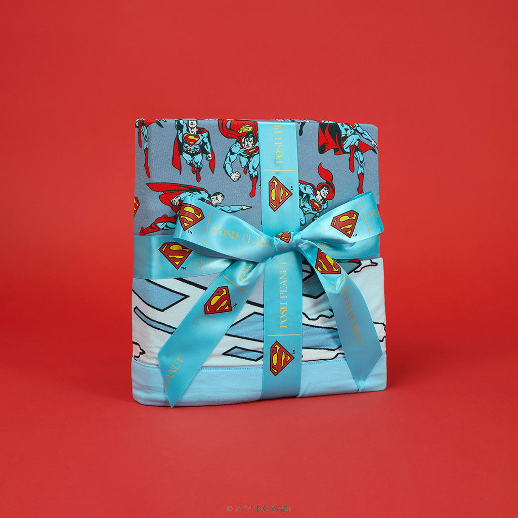 Superman & Soaring Superman Luxe Patoo® Blanket