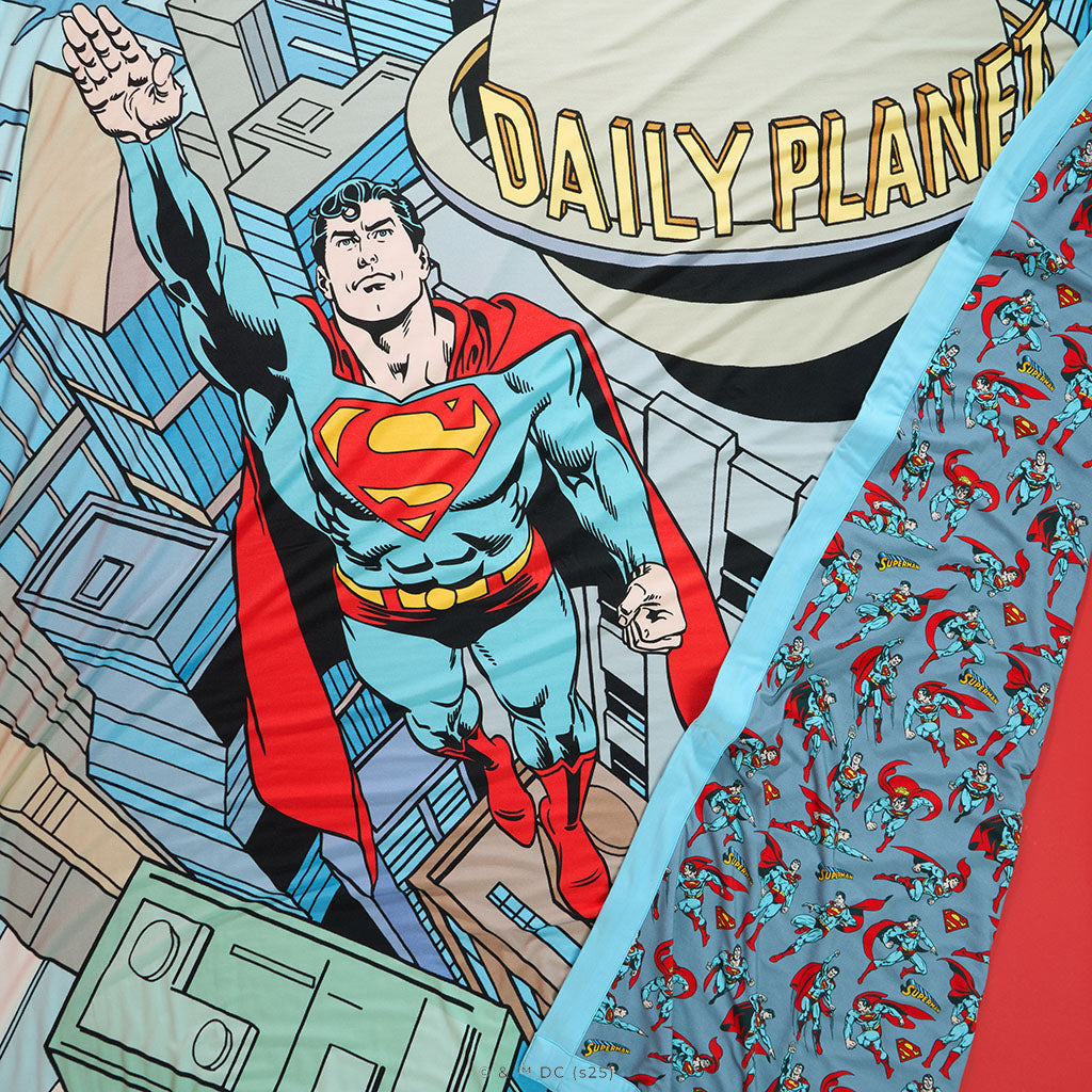 Superman & Soaring Superman Luxe Patoo® Blanket