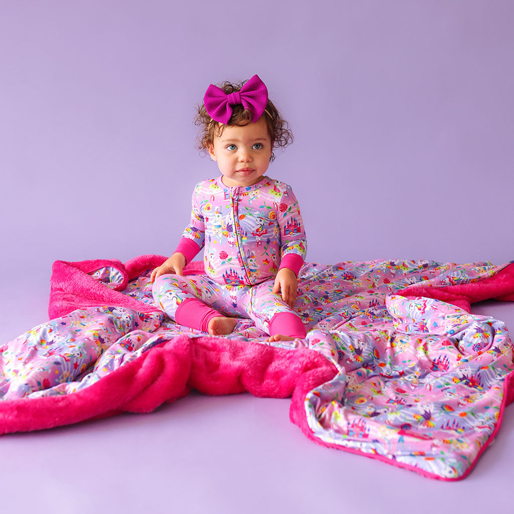Lisa Frank® Ballerina Bunnies Luxe Plush Patoo® Blanket