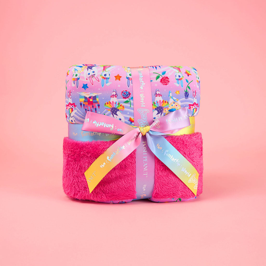 Lisa Frank® Ballerina Bunnies Luxe Plush Patoo® Blanket