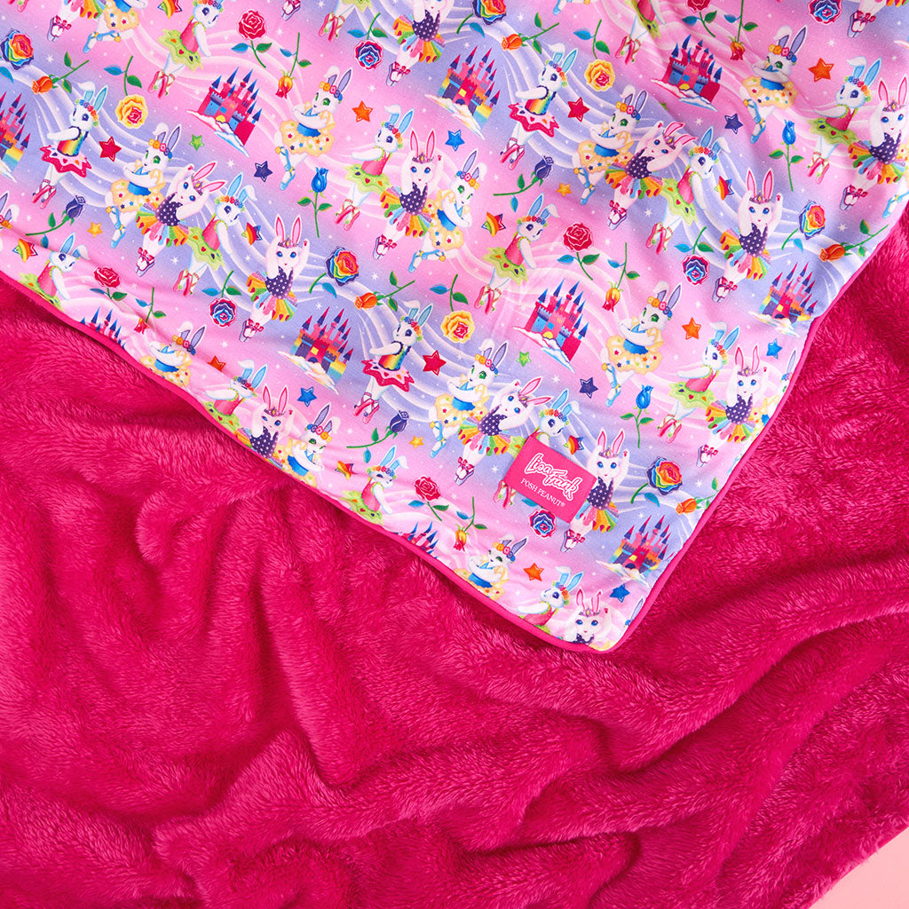 Lisa Frank® Ballerina Bunnies Luxe Plush Patoo® Blanket