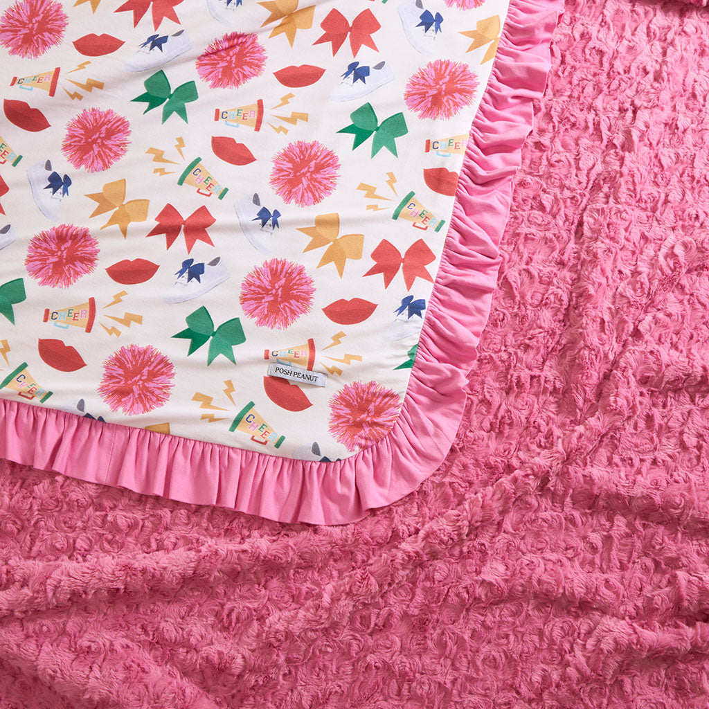 Sabrina Minky Ruffled Luxe Patoo® Blanket