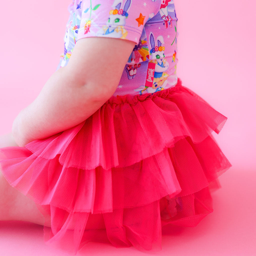 Lisa Frank® Ballerina Bunnies Tulle Skirt Bodysuit Dress