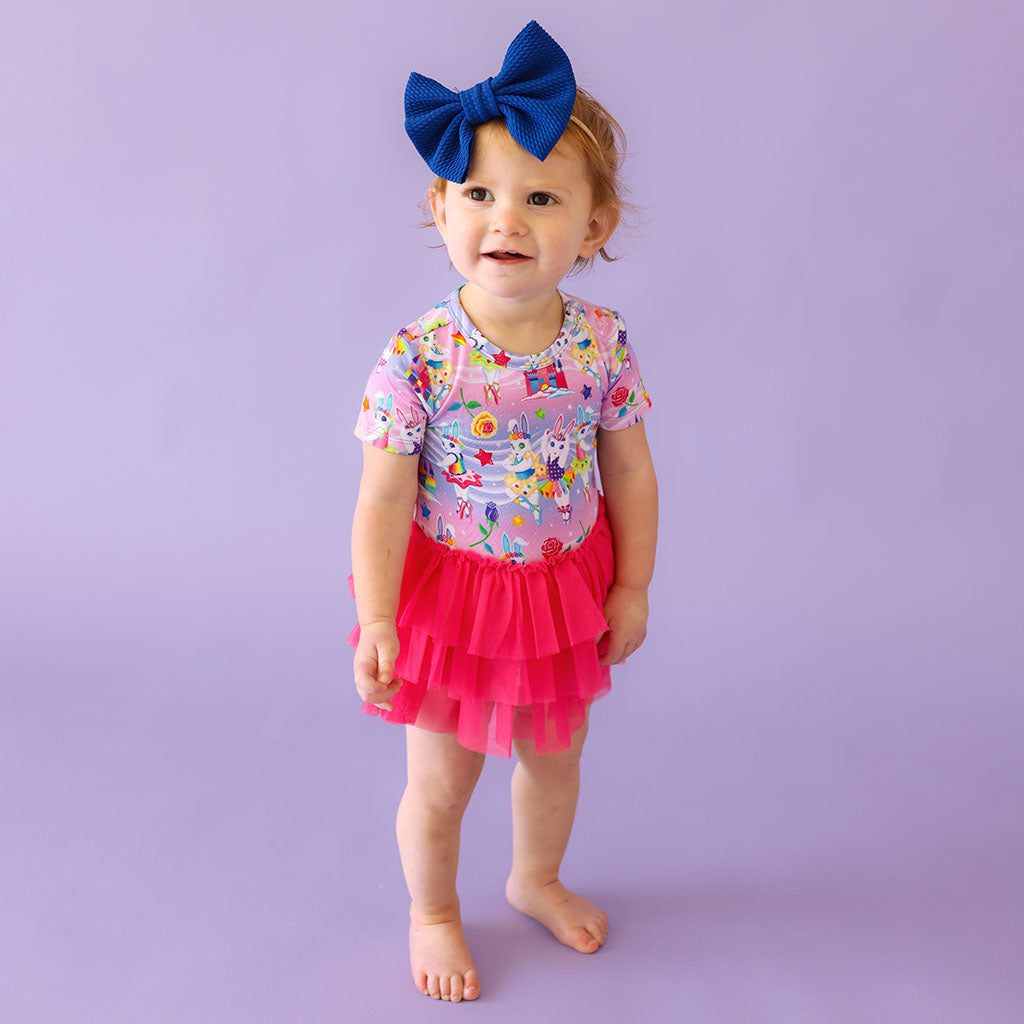 Lisa Frank® Ballerina Bunnies Tulle Skirt Bodysuit Dress