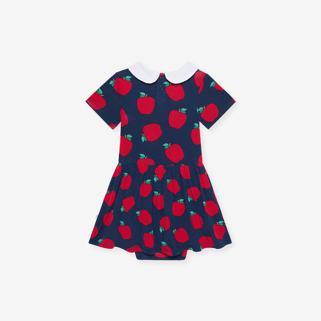 Lilian Collared Twirl Bodysuit Dress