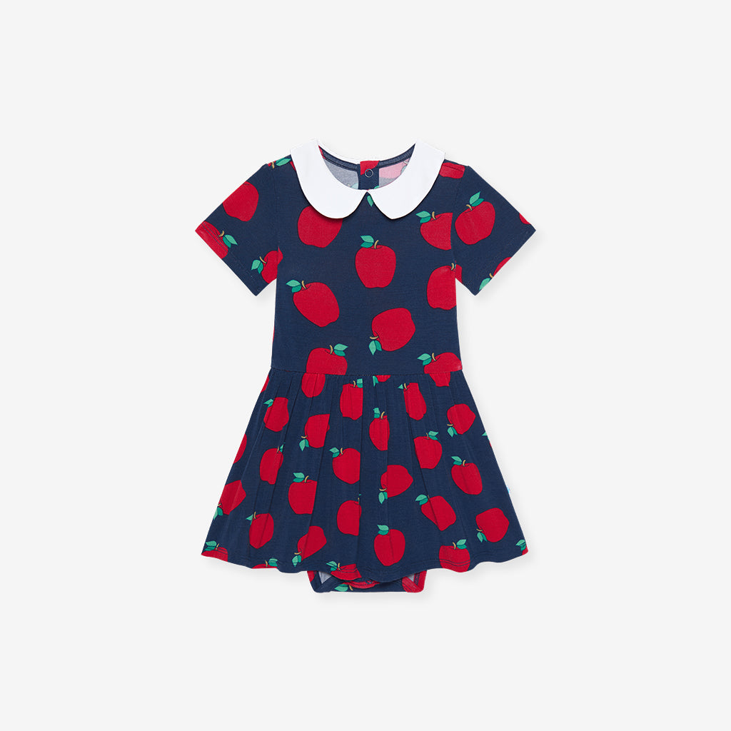 Lilian Collared Twirl Bodysuit Dress