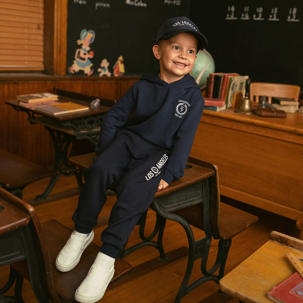 Varsity Navy Fleece Joggers