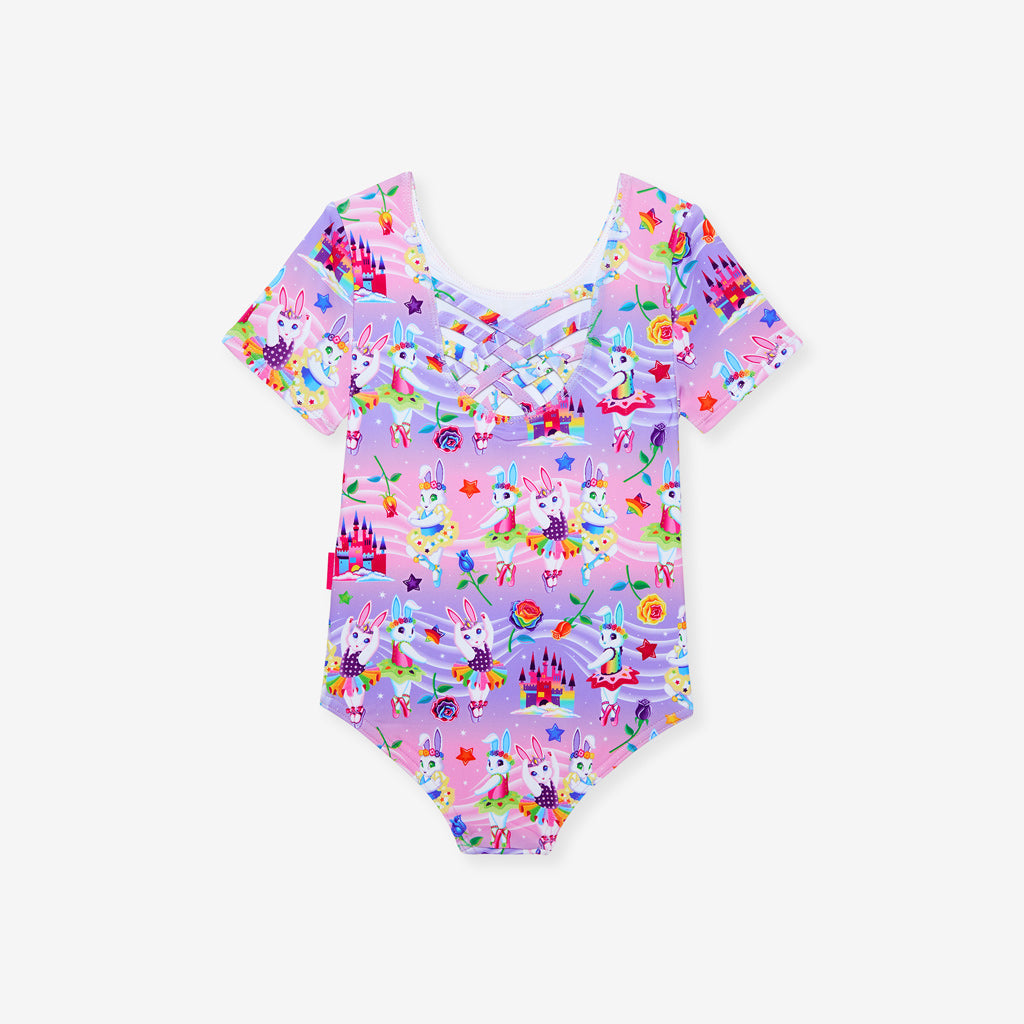 Lisa Frank® Ballerina Bunnies Criss-Cross Leotard