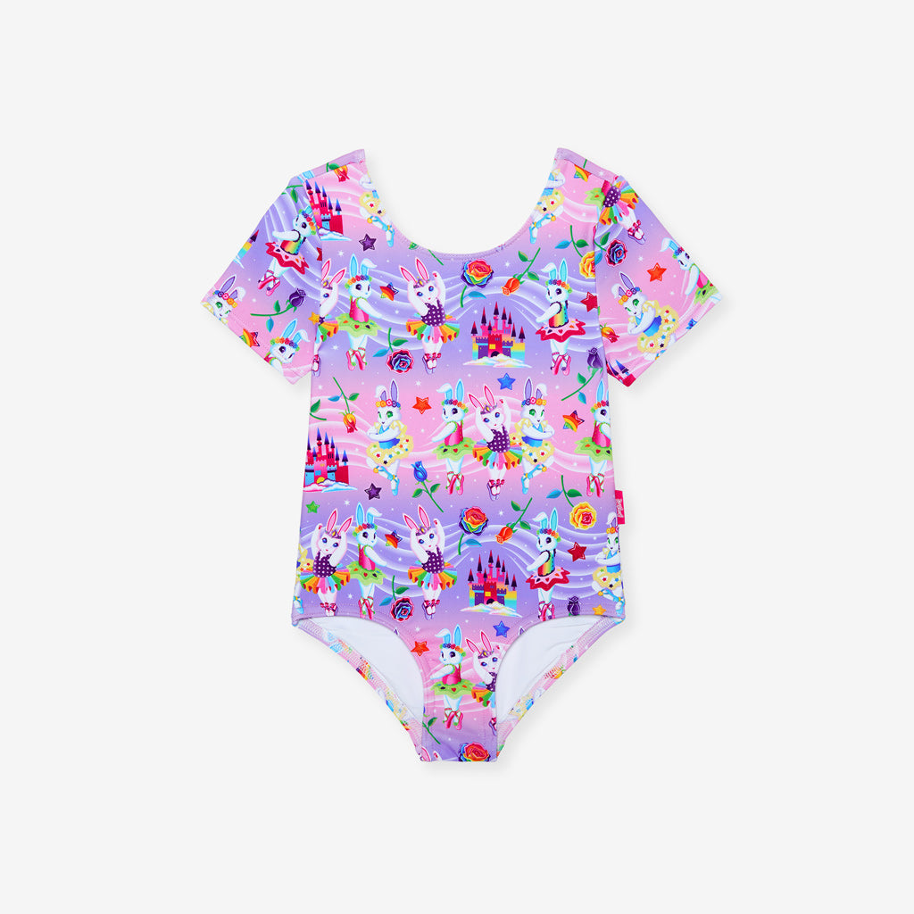Lisa Frank® Ballerina Bunnies Criss-Cross Leotard