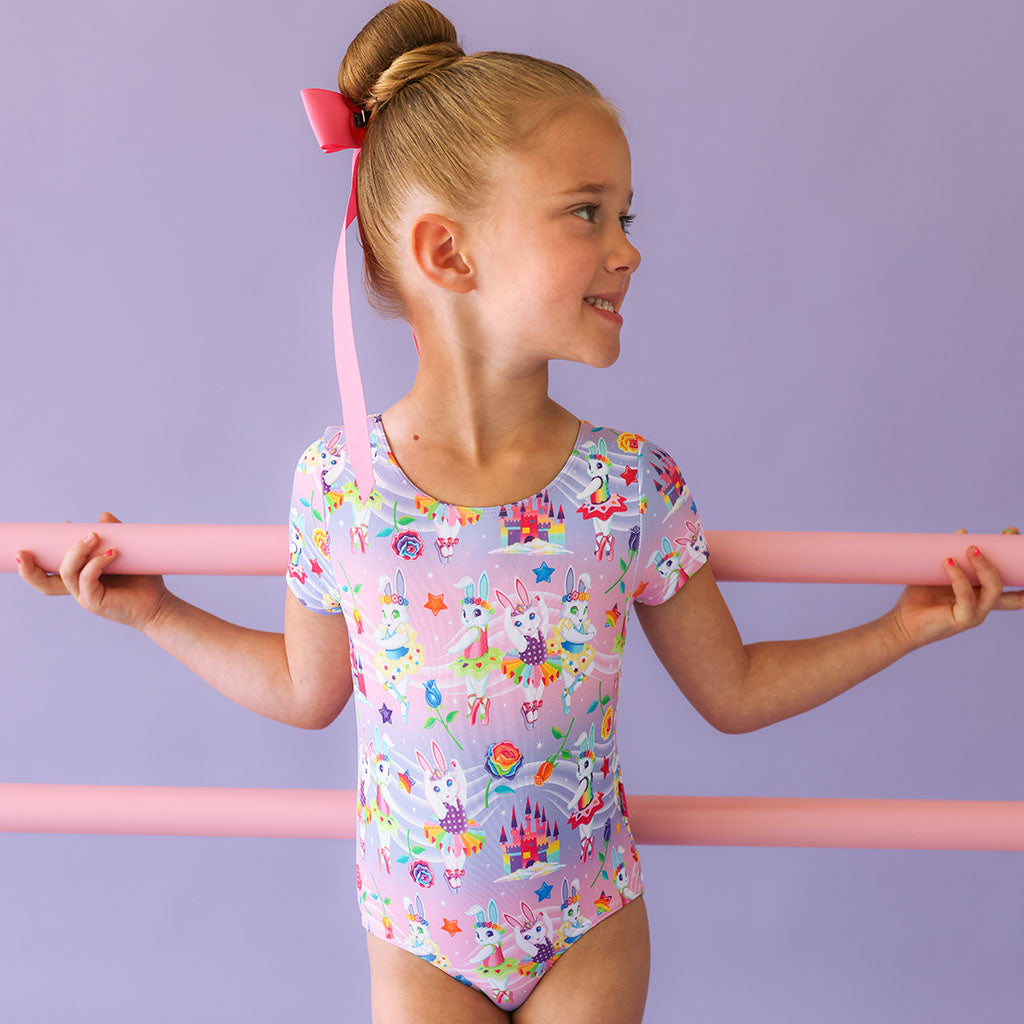 Lisa Frank® Ballerina Bunnies Criss-Cross Leotard