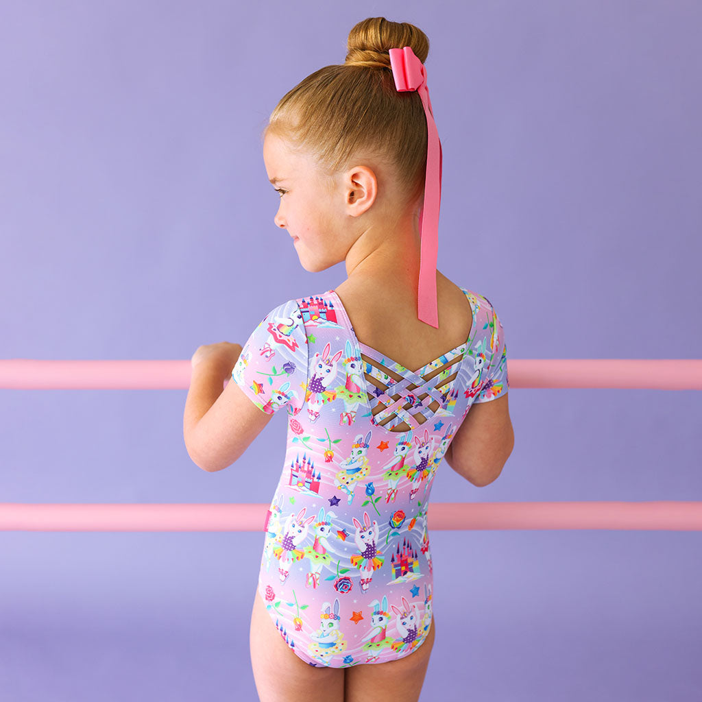 Lisa Frank® Ballerina Bunnies Criss-Cross Leotard