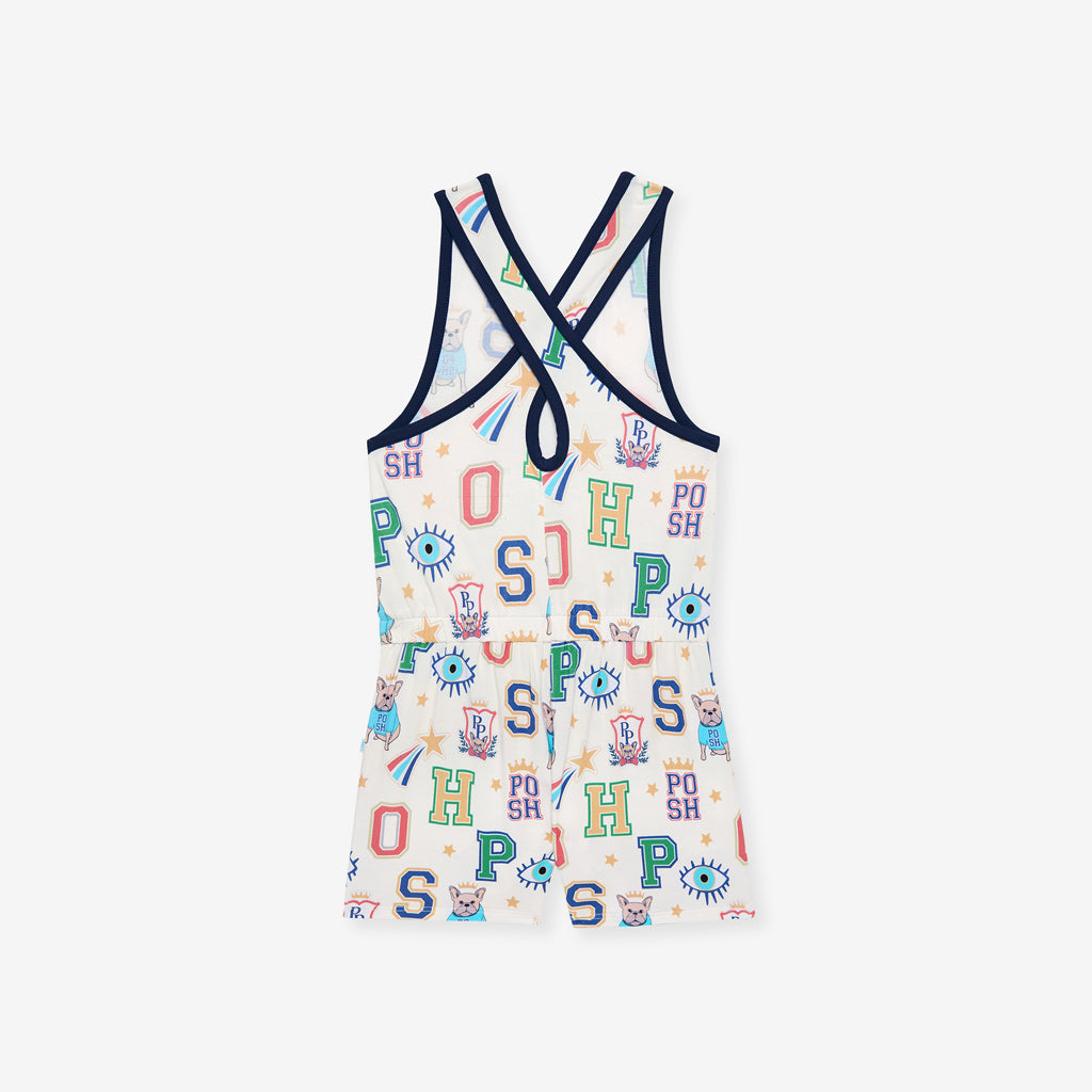 Brooke Criss-Cross Back Romper