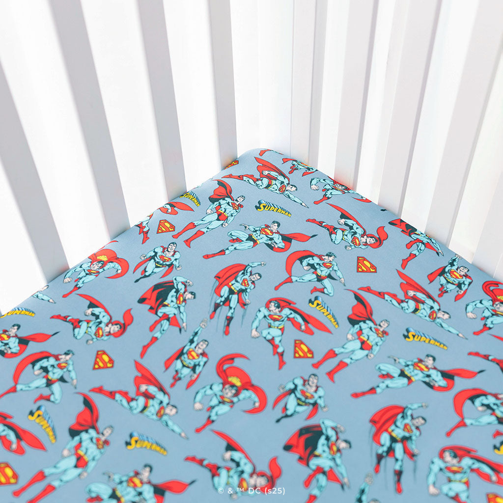 Superman Crib Sheet
