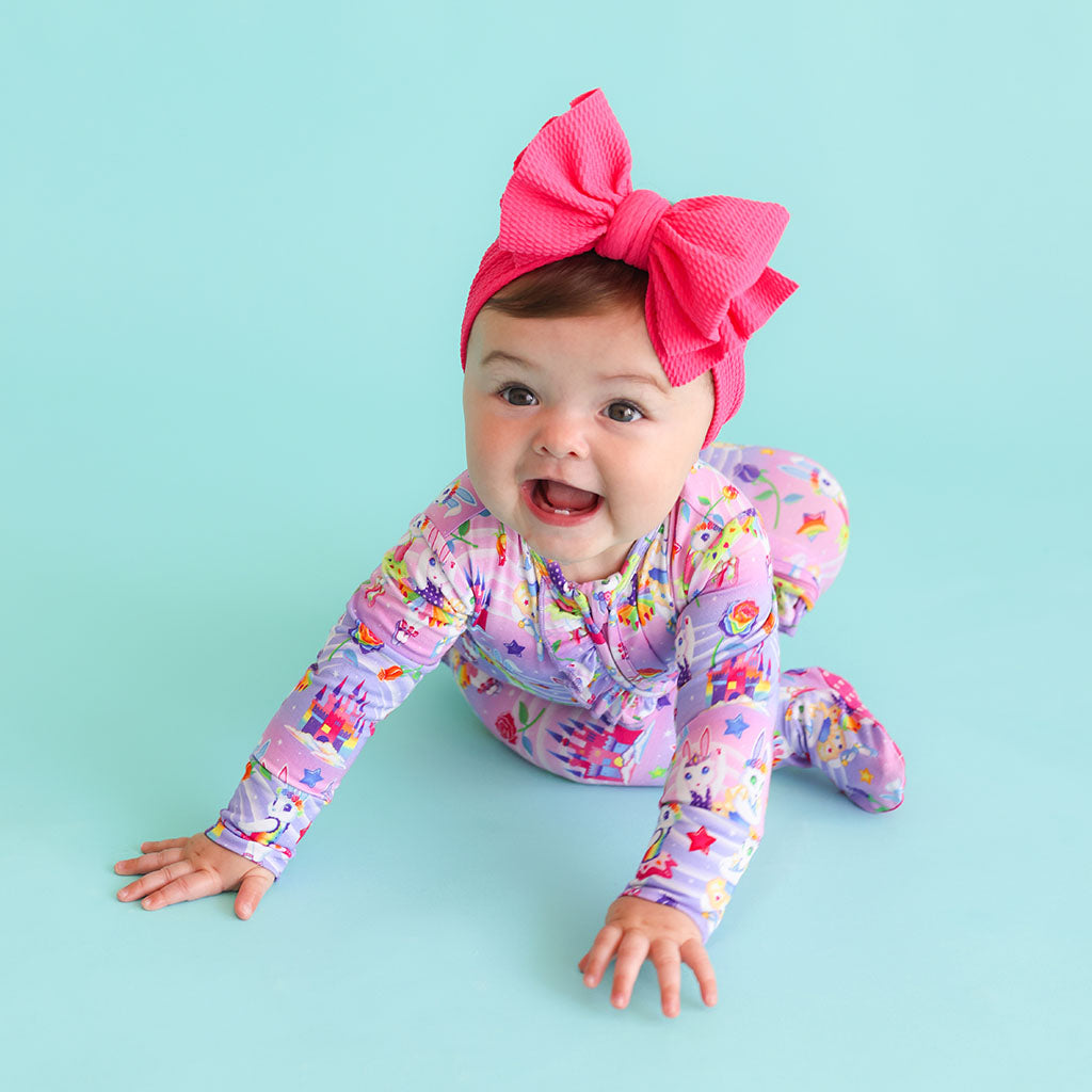 Lisa Frank® Ballerina Bunnies Footie Ruffled Zippered One Piece