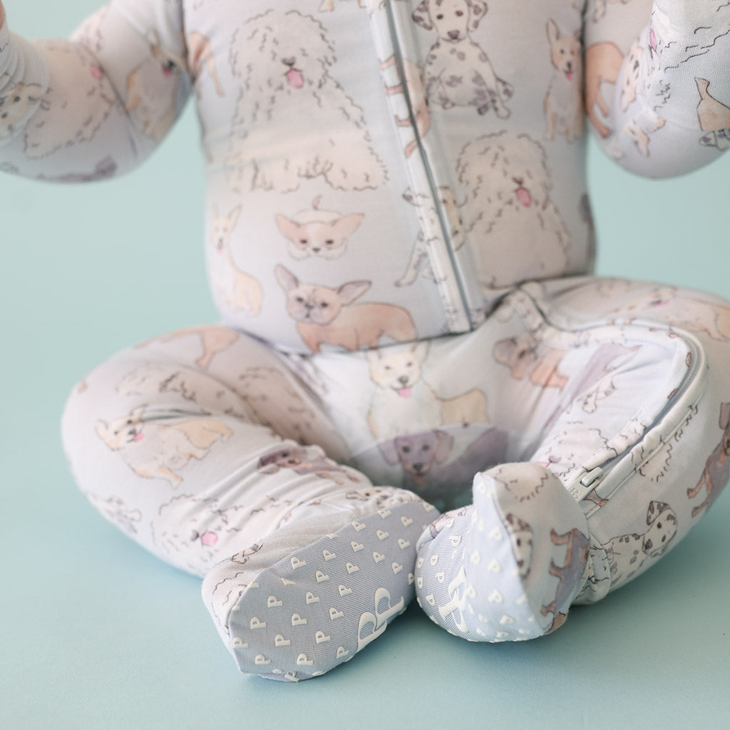 Gatsby Footie Zippered One Piece