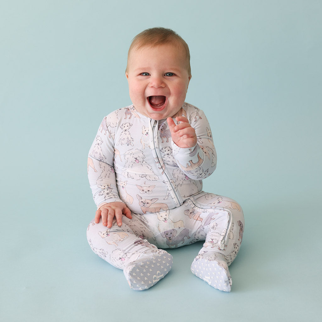 Gatsby Footie Zippered One Piece