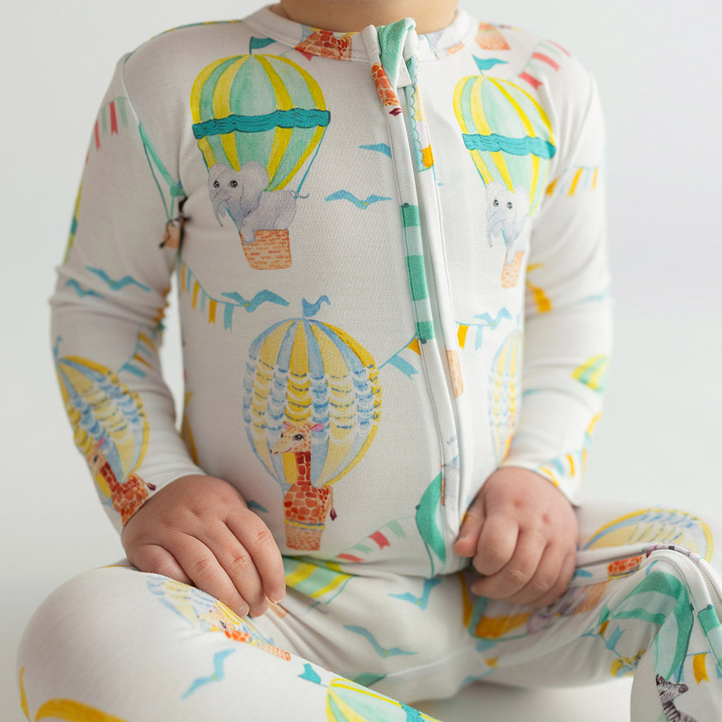 Balloon Wonder Footie Zippered One Piece