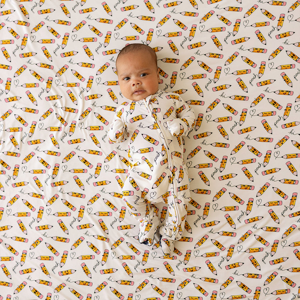Posh Pencils Footie Zippered One Piece